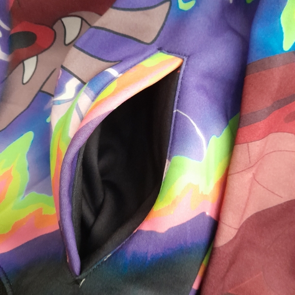 rick and morty members only sublimation psychedelic hoodie pullover hoodielarge - Picture 4 of 6
